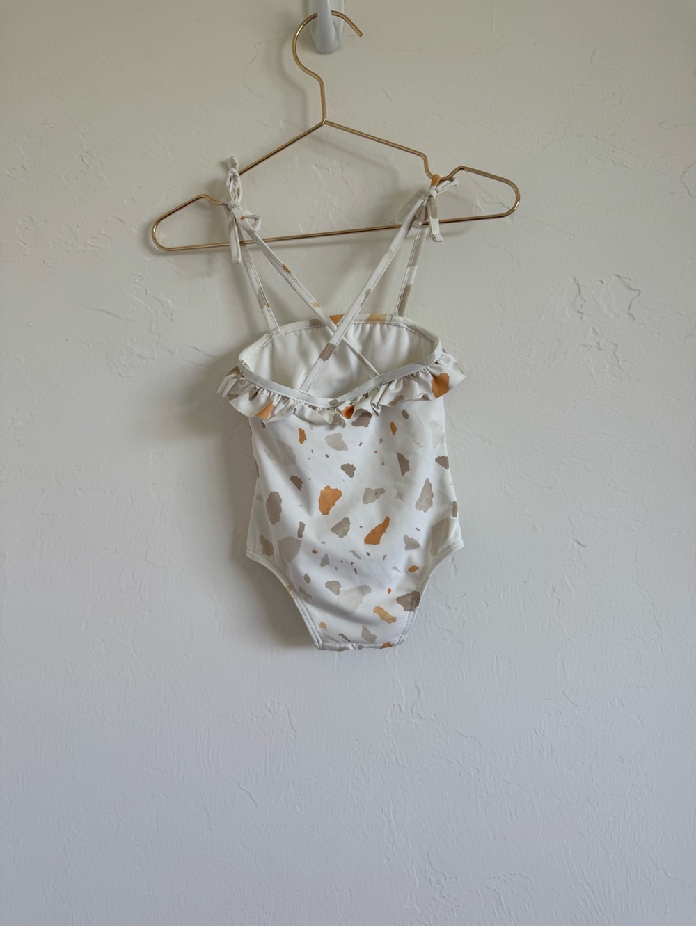 Terrazzo Ruffle One-Piece Swimsuit - Picture 5 of 6